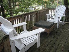 Chairs on Deck are typical outdoor furniture