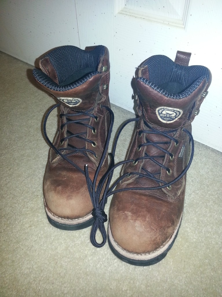 Paracord as boot laces