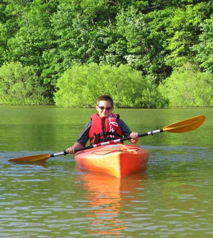 Kayaking Lake Marburg, June 2014