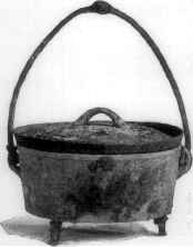Dutch oven from the 1890s. Note the evidence o...