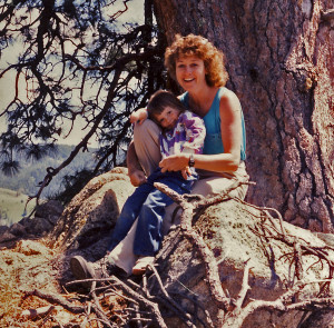 Karen and her daughter, Sarah, near Bogus Basin
